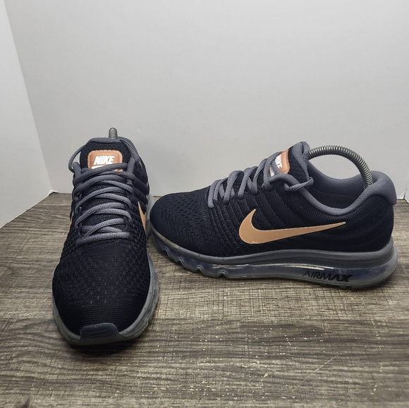 Nike Air Max Running Sneakers Black Bronze 849560-008 Women's Sz 8.5 - Picture 1 of 10